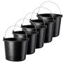 Wiadro budowlane Bado 12L, czarne 5 szt.