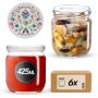 Słoiki na przetwory Salla 425ml fi82mm 6szt + wieczko Kaszuby