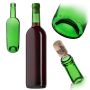 Butelka na wino Biagio 750ml zielona z korkiem aglomerowanym 1 szt.