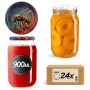 Słoiki na przetwory Simo 900ml fi82mm 24szt + wieczko Pszczoła