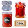 Słoiki na przetwory Kisko 500ml fi82mm 24szt + wieczko Bolesławiec