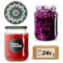 Słoiki na przetwory Jukka 720ml fi82mm 24szt + wieczko Ceramics 1