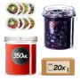 Słoiki na przetwory Avila 350ml fi82mm 20szt + wieczko Garden wreath
