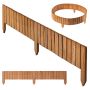 Płotek drewniany rollborder Ansjo obrzeże 115 x 15 cm dąb