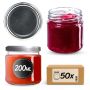 Słoiki na przetwory Lerma 200ml 50szt 66mm + wieczka srebrne