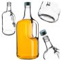 Szklana butelka z uchem Boude 1750ml z zieloną zakrętką 1 szt.