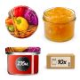 Słoiki na przetwory Tartu 235ml 10szt 82mm + wieczka "Papryka"