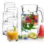 Zestaw szklanek Meco 365 ml 6 szt + Dzbanek 1,7L