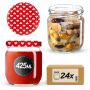 Słoiki na przetwory Salla 425ml 24szt 82mm + wieczka "Serca"