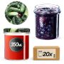 Słoiki na przetwory Avila 350ml 20szt 82mm + wieczka "Ogórki"