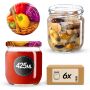 Słoiki na przetwory Salla 425ml fi82mm 6szt + wieczko Warzywa