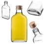 Butelka piersiówka Viane 200ml ze złotą zakrętką 1 szt.