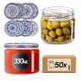Słoiki na przetwory Sonka 330ml fi82mm 50szt + wieczko Bolesławiec
