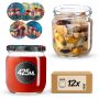 Słoiki na przetwory Salla 425ml fi82mm 12szt + wieczko Grzyb polski