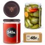 Słoiki na przetwory Maki 540ml fi82mm 48szt + wieczko Pszczoła