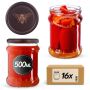 Słoiki na przetwory Kisko 500ml fi82mm 16szt + wieczko Pszczoła