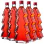 Szklana butelka choinka Enna 500ml z czerwoną zakrętką 10 szt.