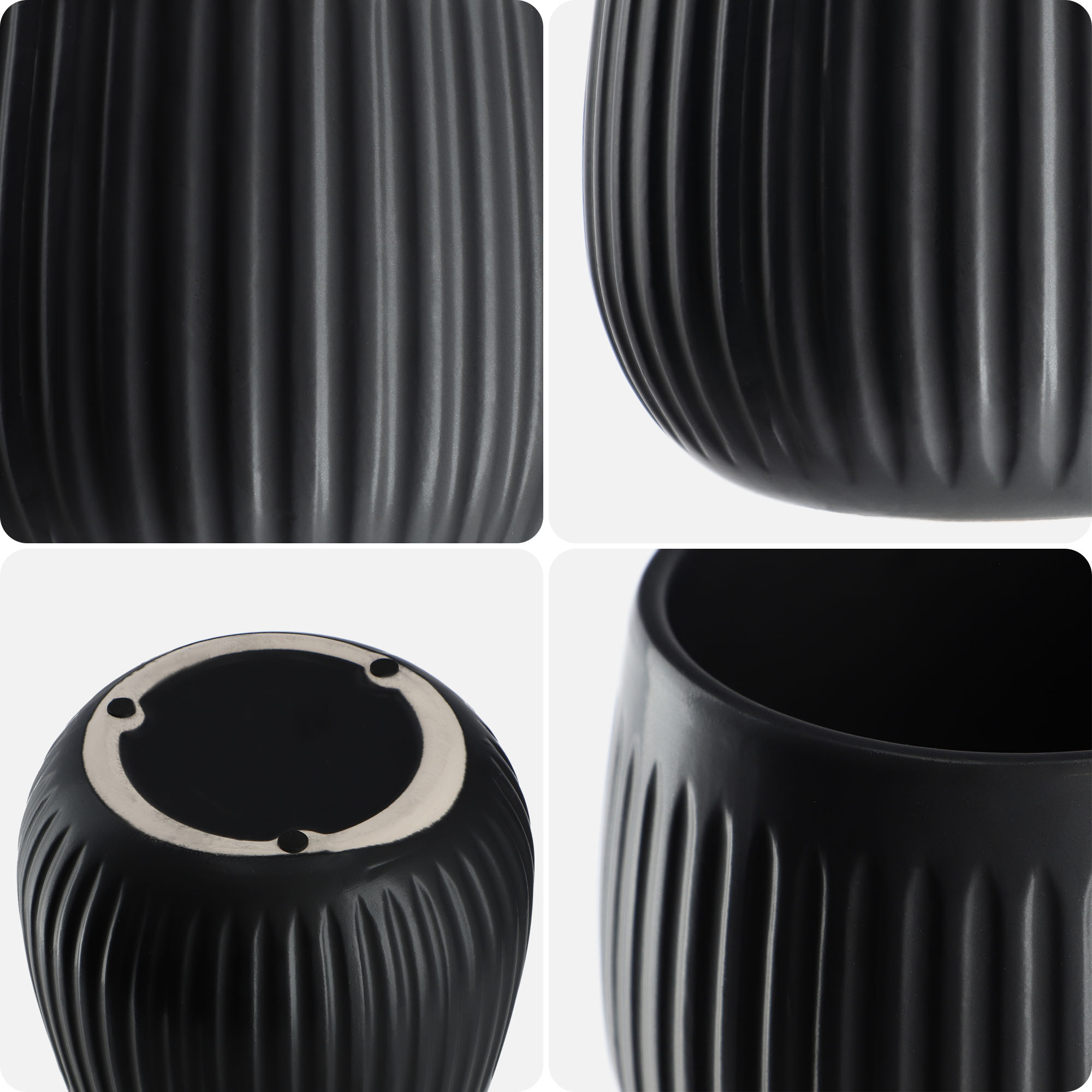 Osłonka ceramiczna Vario 14 cm, czarna