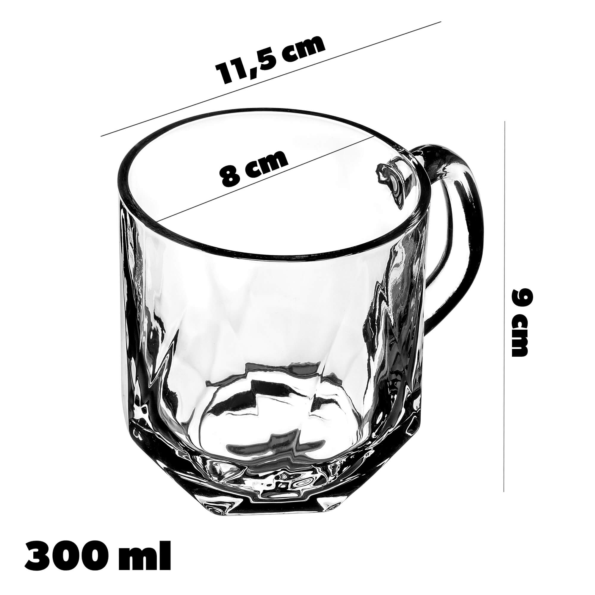 Kubki do kawy i herbaty Tani 300 ml, 6 szt.