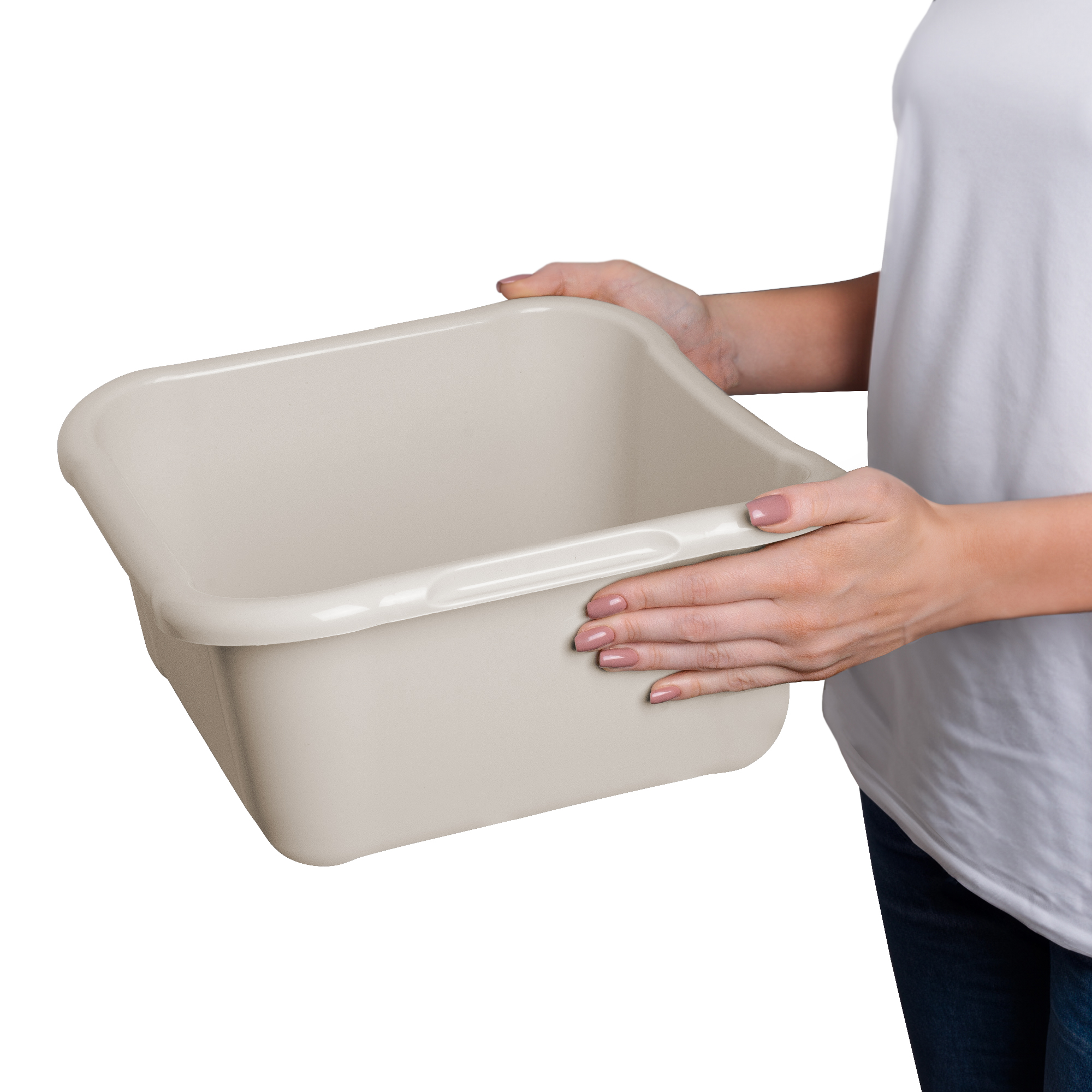 Miska kwadratowa do łazienki Kollo 8L biały poddymiony