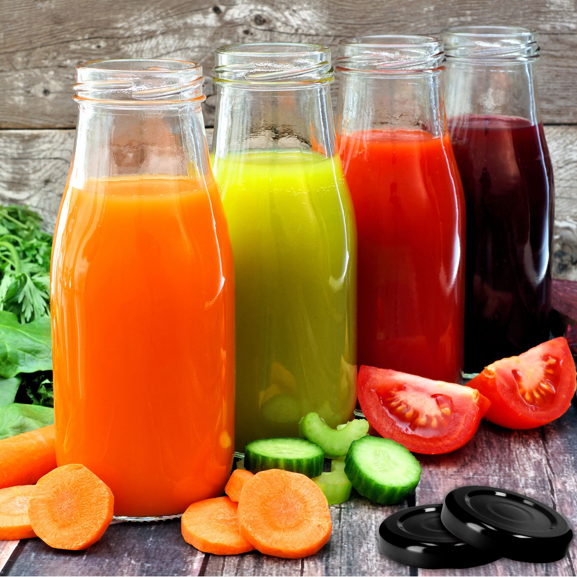 Metalowe wieczka do słoików i butelek 100szt fi 38mm czarne