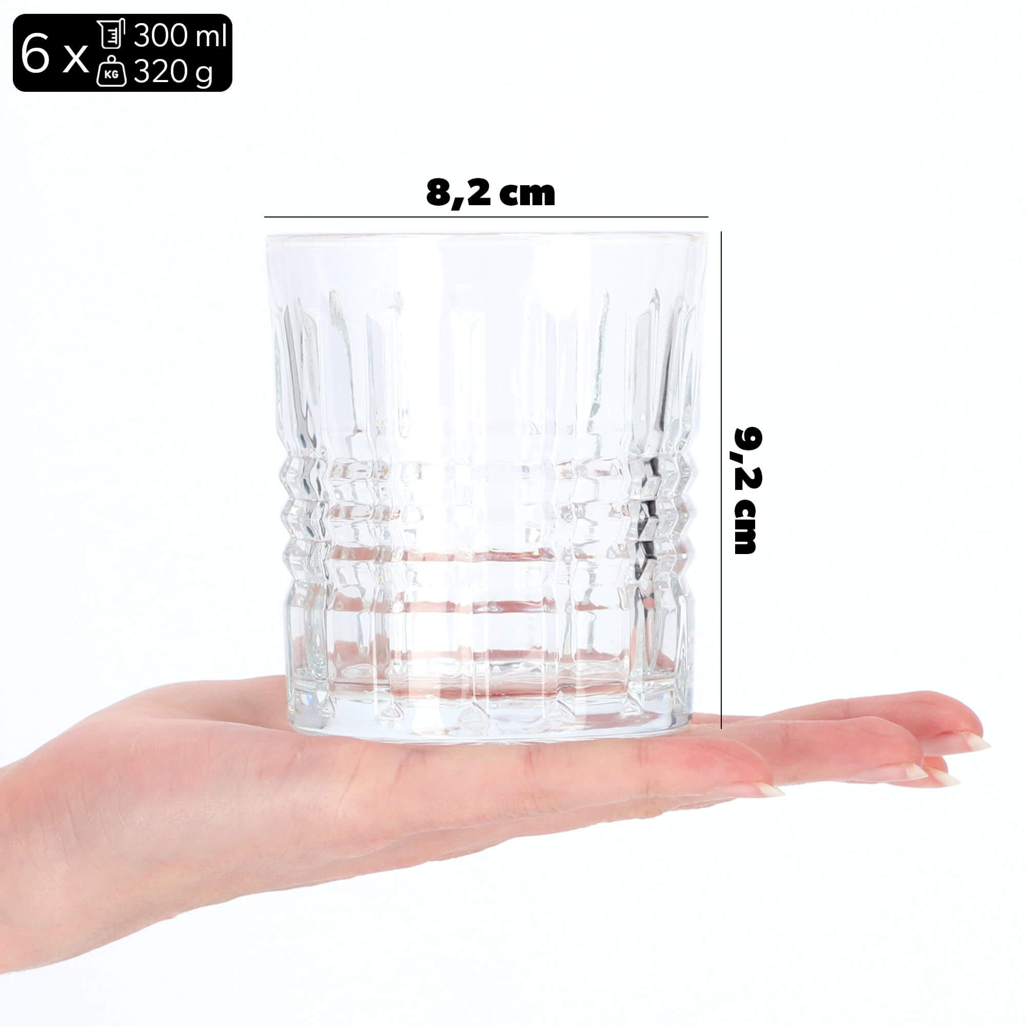 Szklanki do whisky i drinków Gaeta 300 ml, 6 szt.