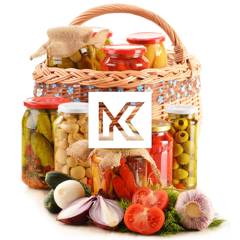 Słoiki Vigo 140ml 100szt 66mm + wieczko "Zielona krata"