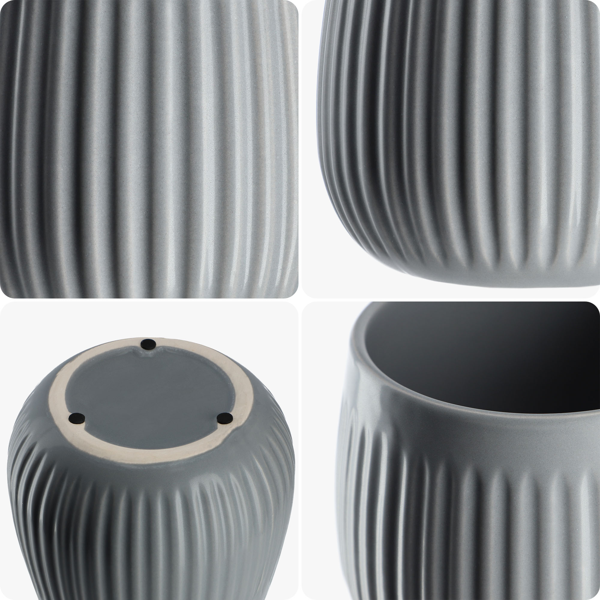 Osłonka cermaiczna Vario 12 cm, szara