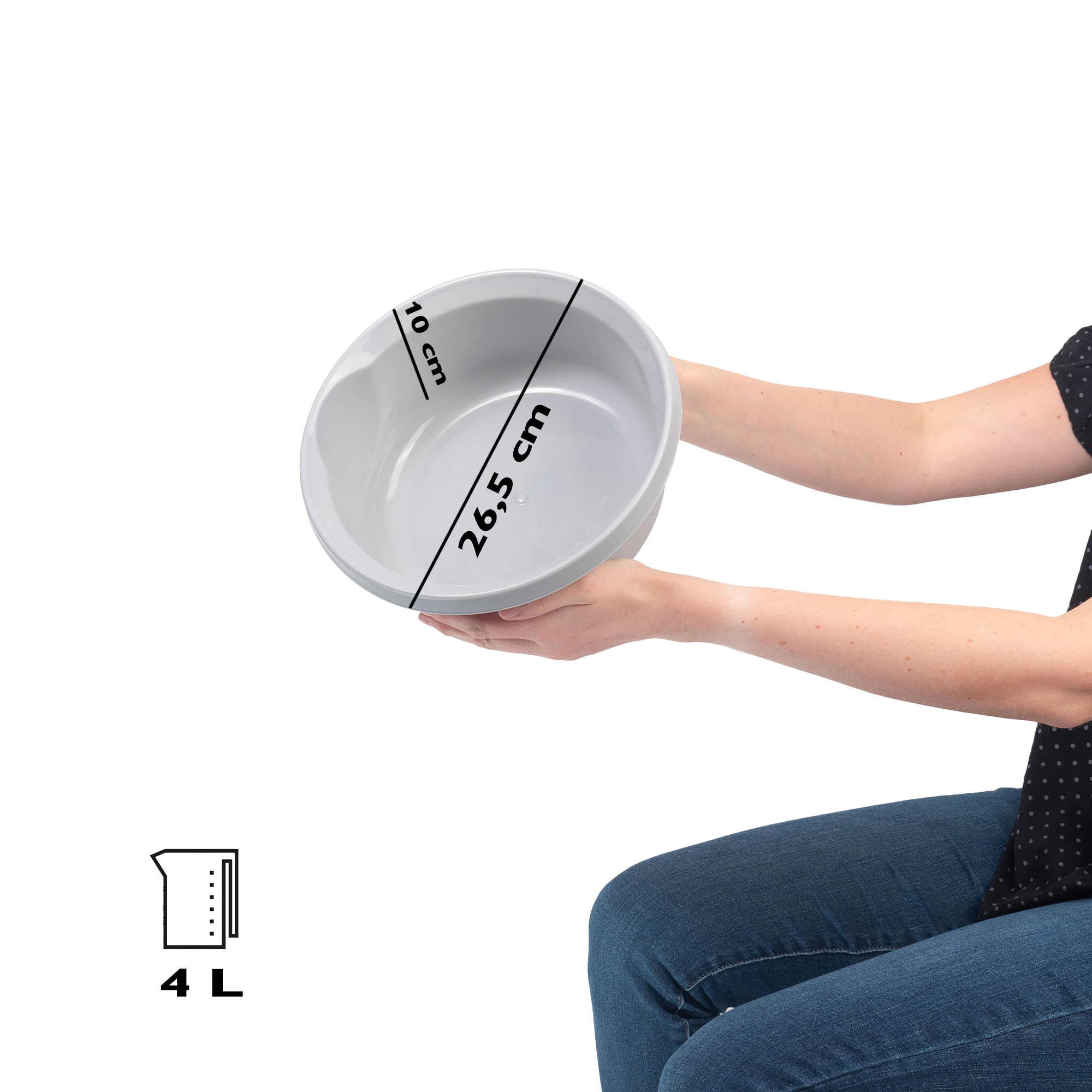 Miska łazienkowa Loja matowa 4L, szara