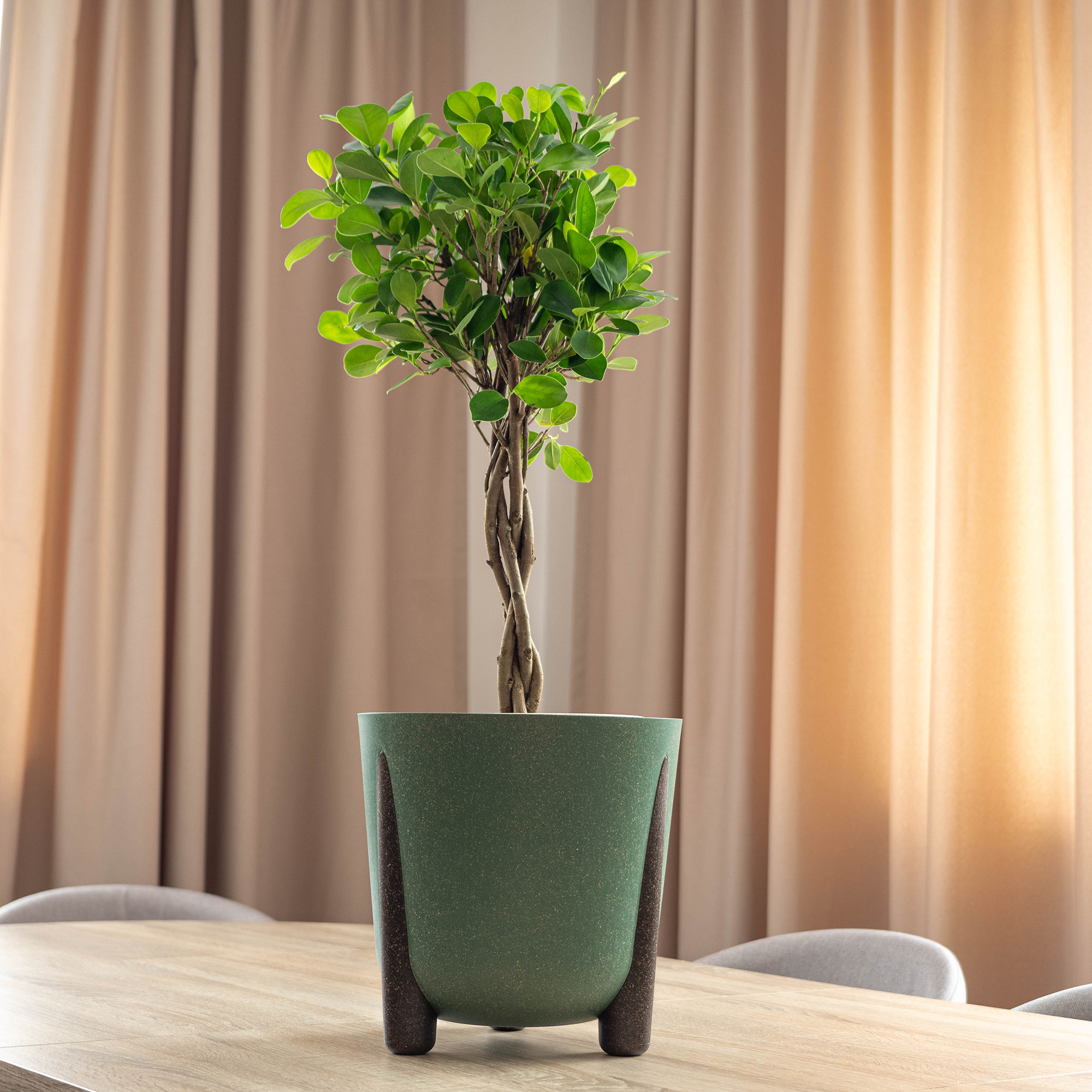 Doniczka osłonka Nauze 34cm zielona