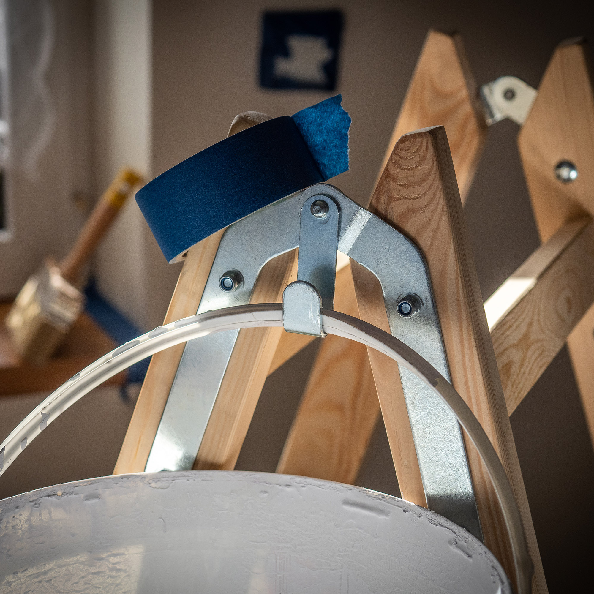 Drabina malarska Cossira dwustronna 3 stopnie