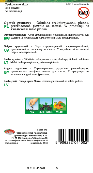 Ogórek gruntowy sałatkowy Delikatess 5g