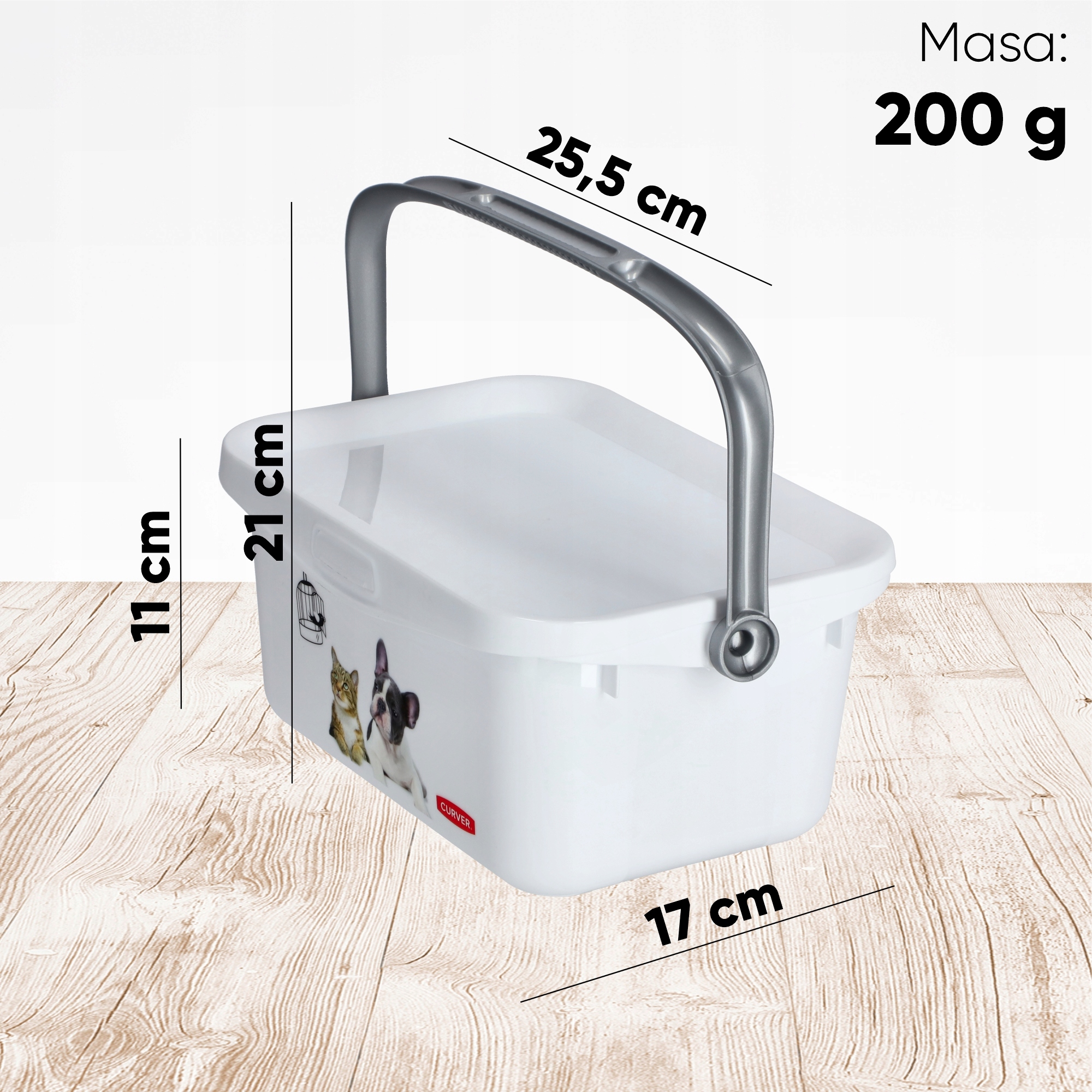 Pojemnik na karmę i zabawki Curver Pet Life 3L