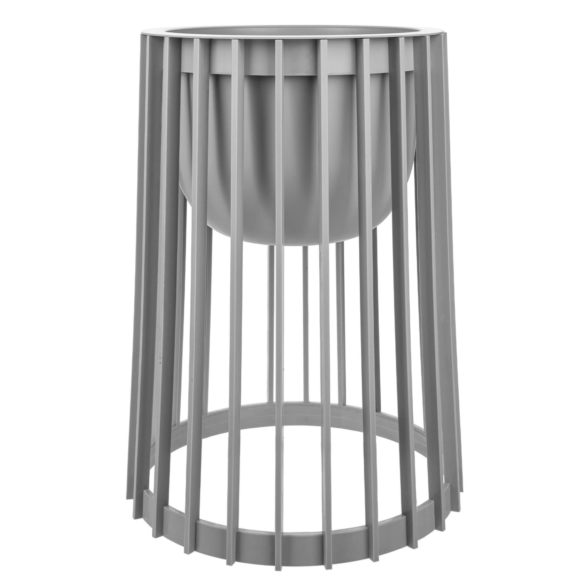 Kwietnik dwustronny Aytre 54 cm platynowy + wkład