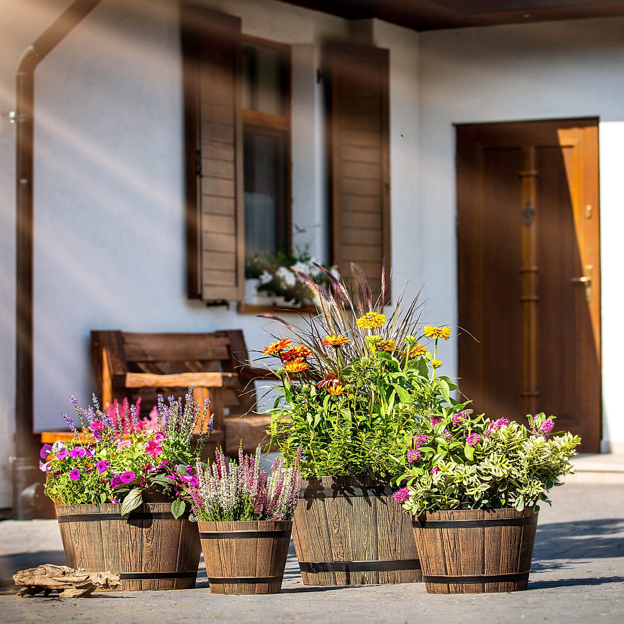 Donica na kwiaty Sori 23 cm mokka