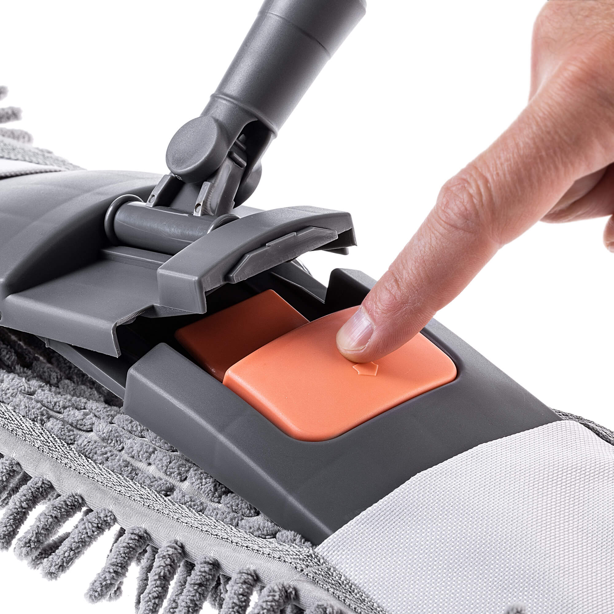 Mop płaski z mikrofibry Vaux 120 cm szary