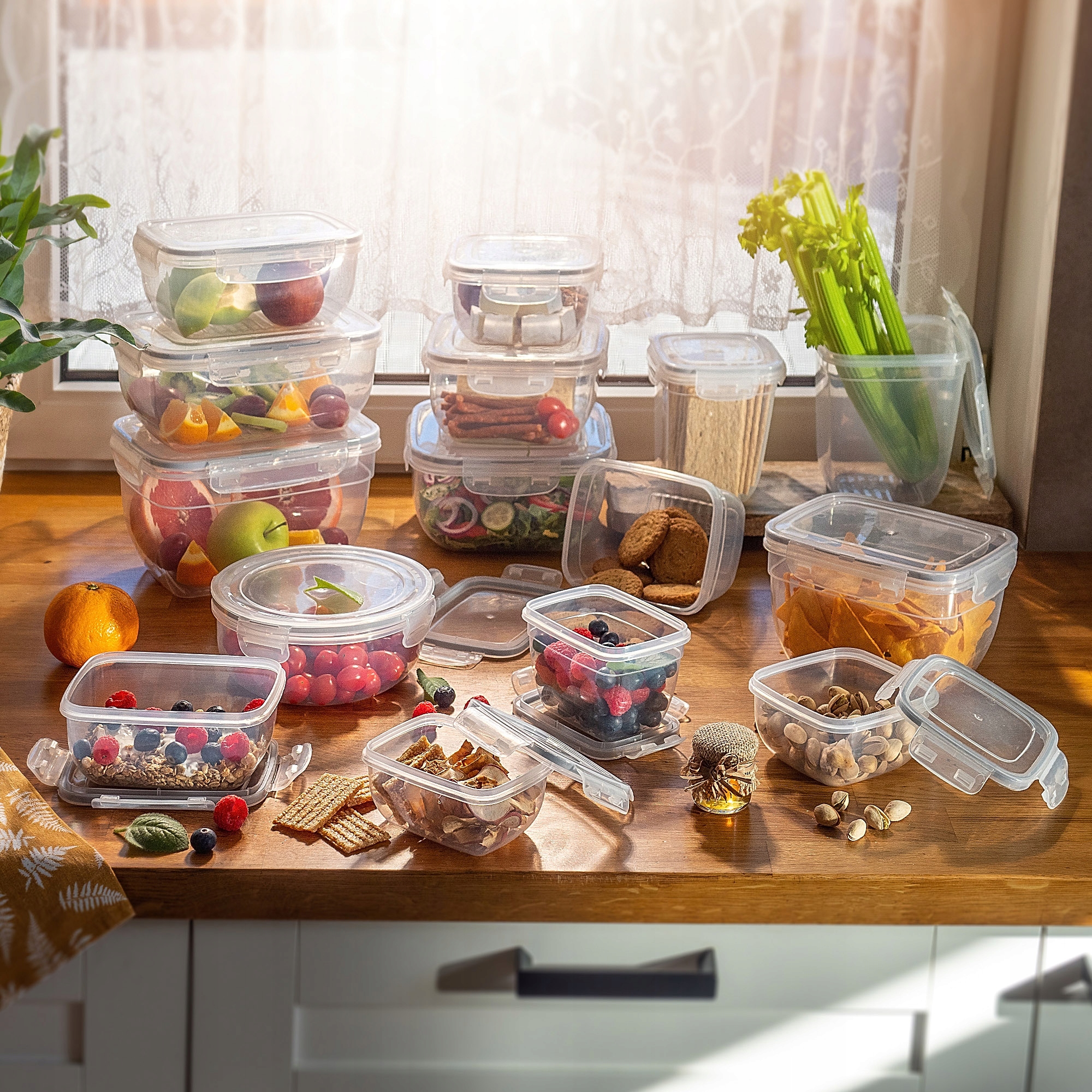 Pojemnik na żywność 0.9L, kwadratowy