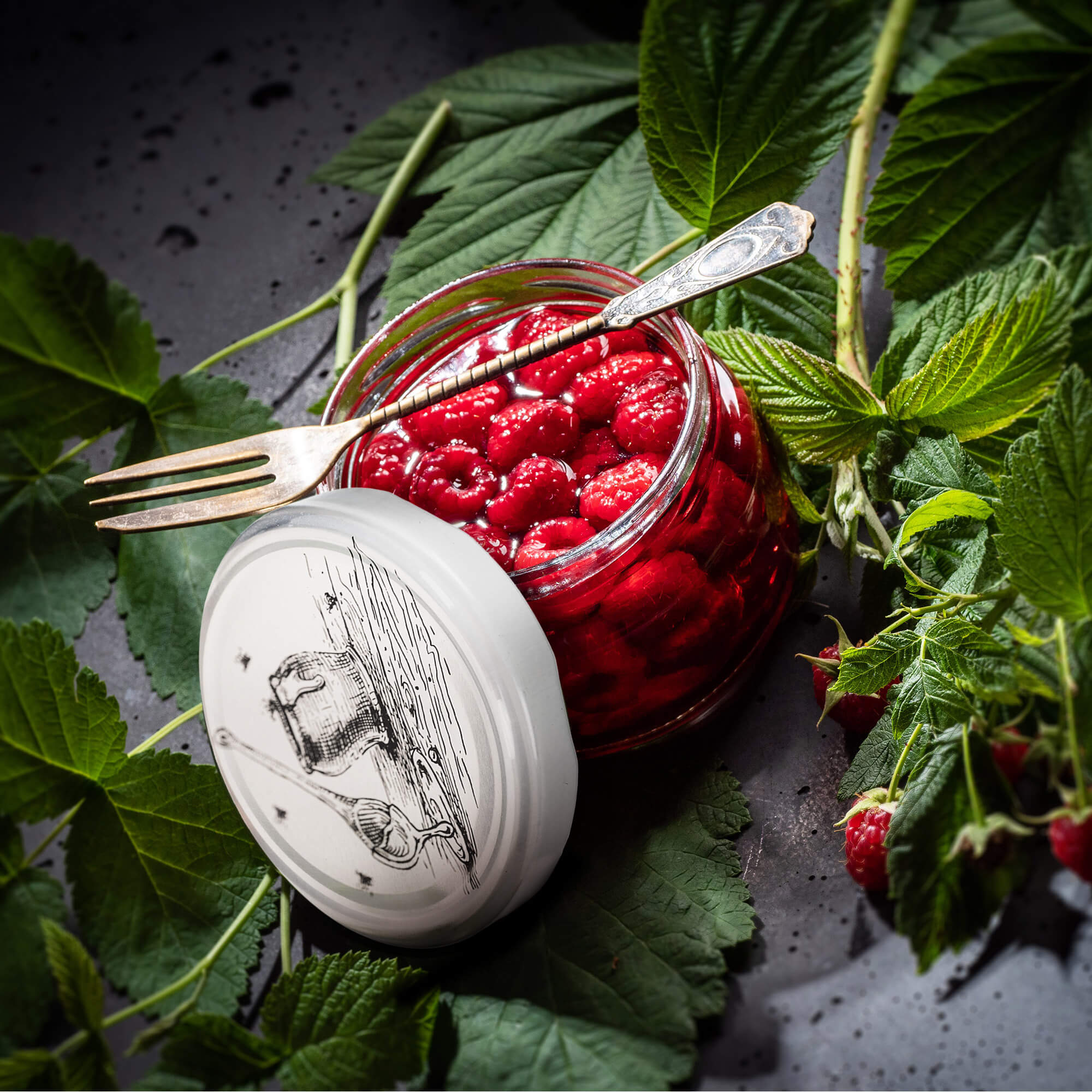 Słoiki na przetwory Denia 250ml 10szt 82mm + wieczko "Słój z miodem"