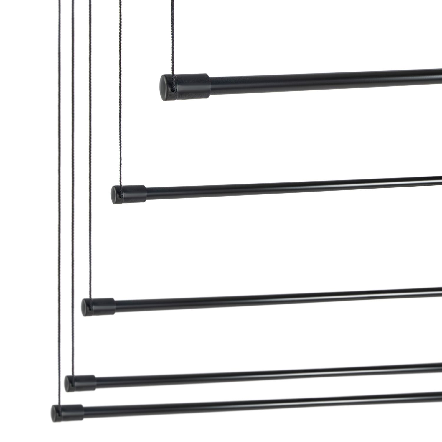 Suszarka sufitowa na pranie Melun 180 cm 5 prętów czarna