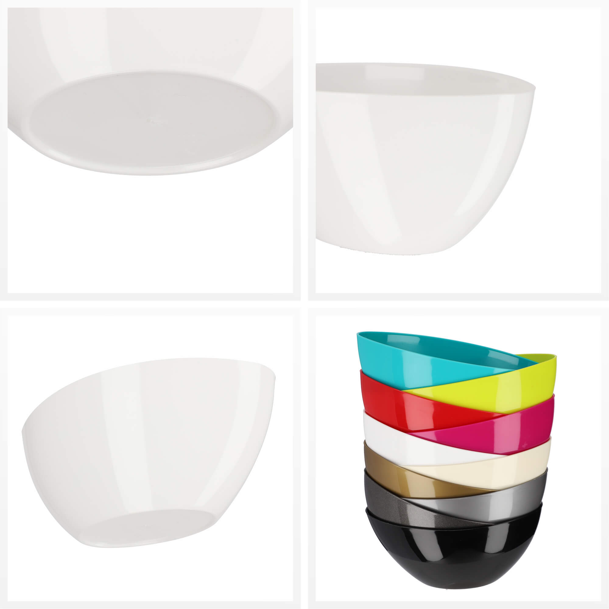 Doniczka na kwiaty Ptuj owalna 38 cm, biała