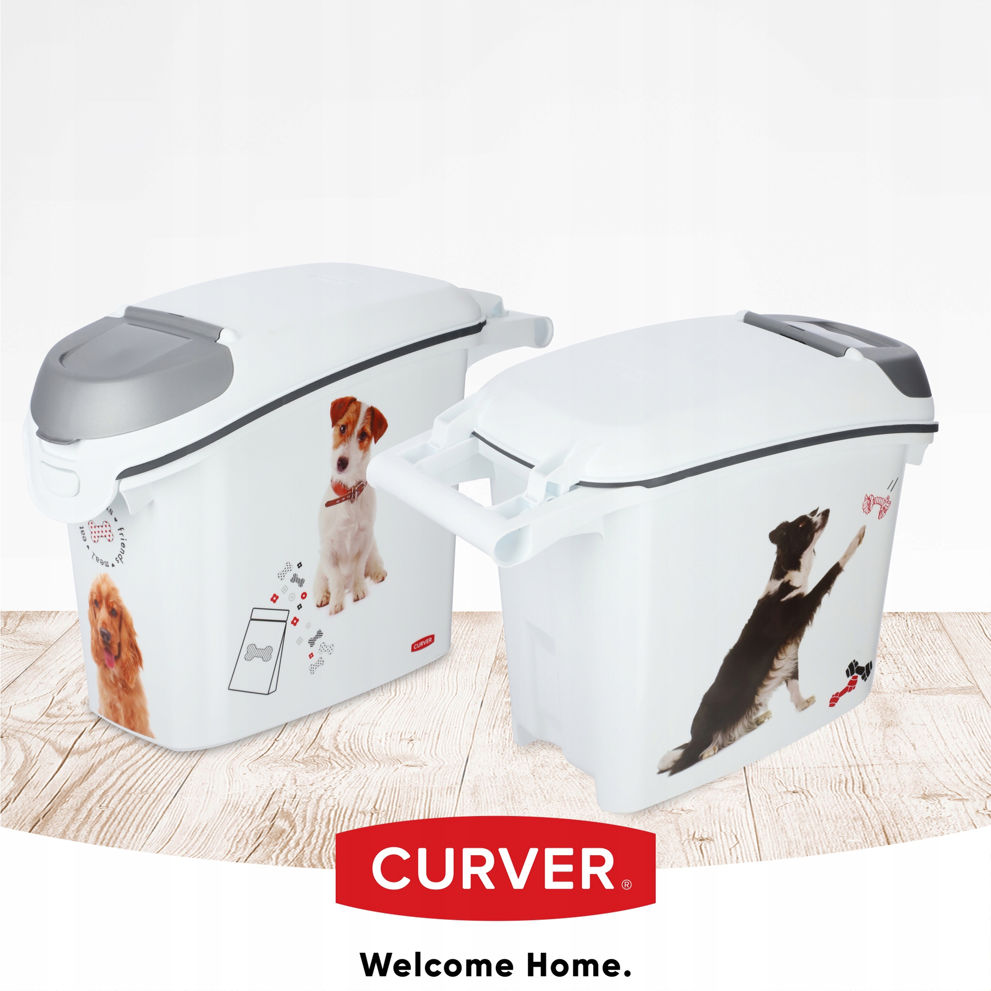 Pojemnik na karmę Curver Pet Life 35 x 51, biały