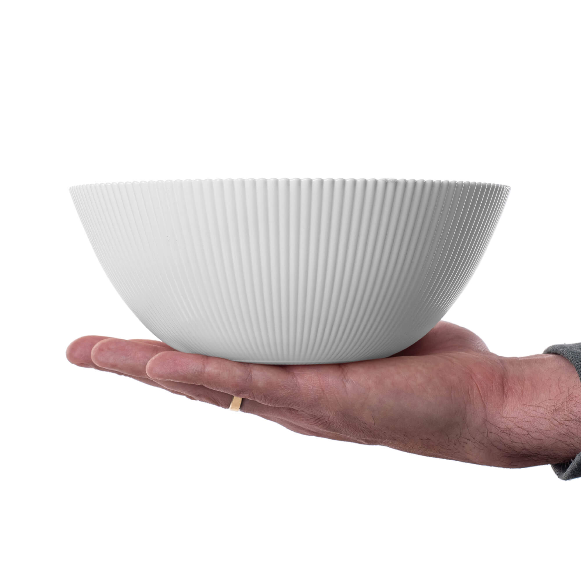 Salaterka szklana Regno 20.3 cm biała 6 szt.