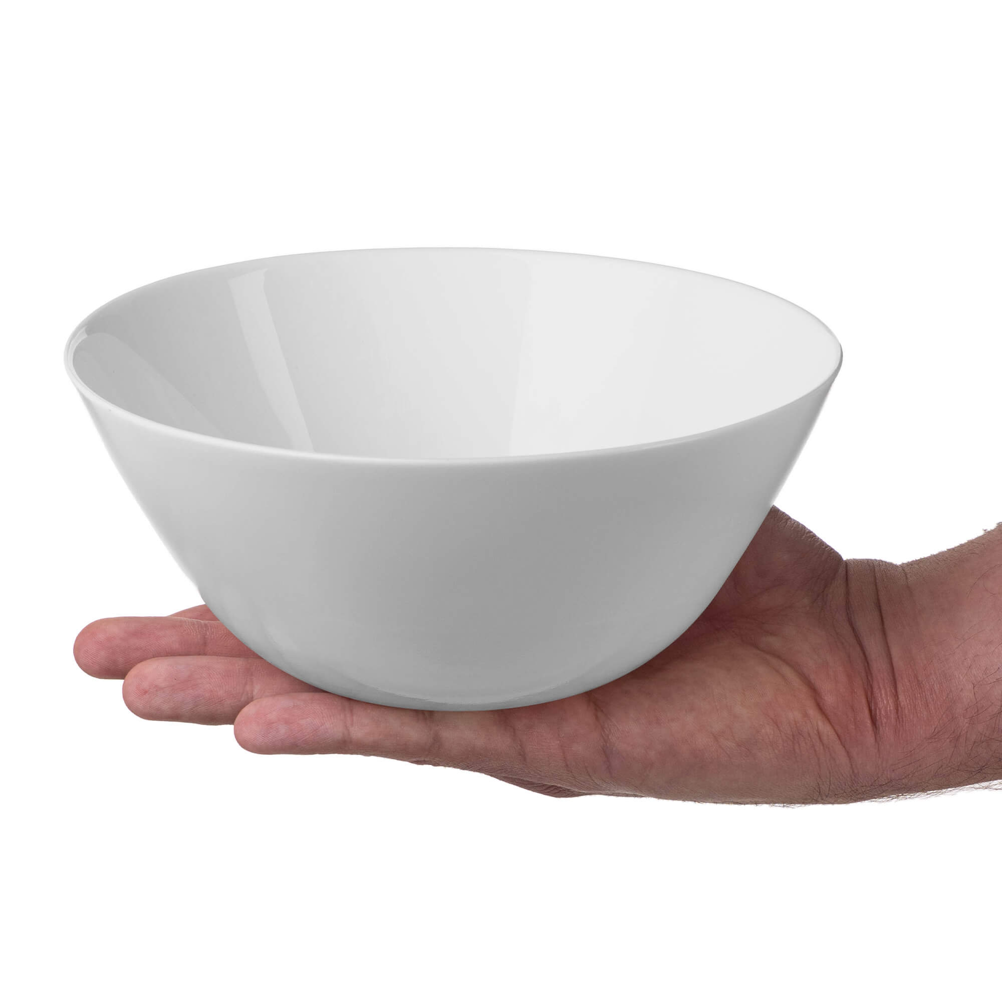 Salaterka szklana Datena 18 cm biała 1 szt.