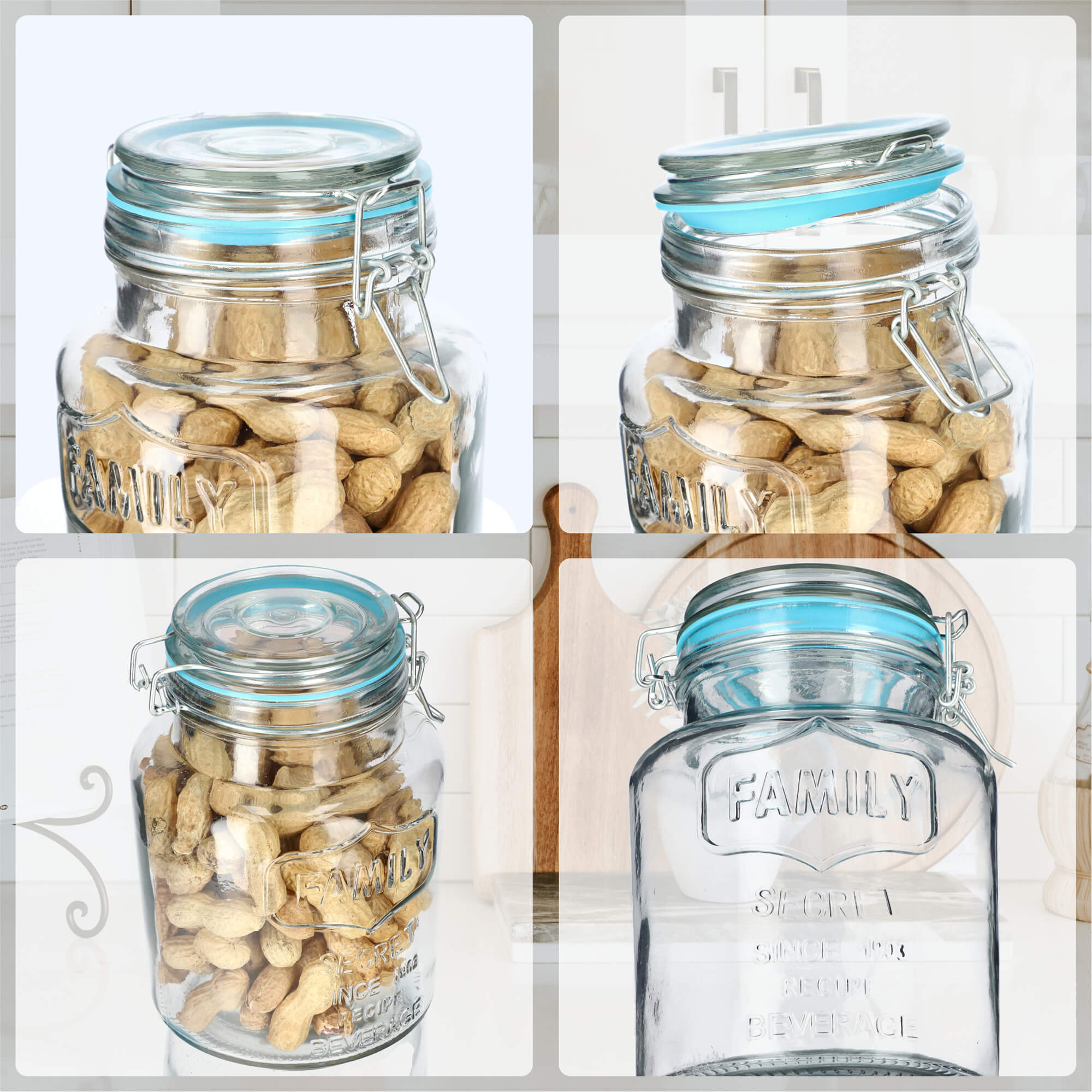 Słoik hermetyczny z klipsem Elim 1.5L