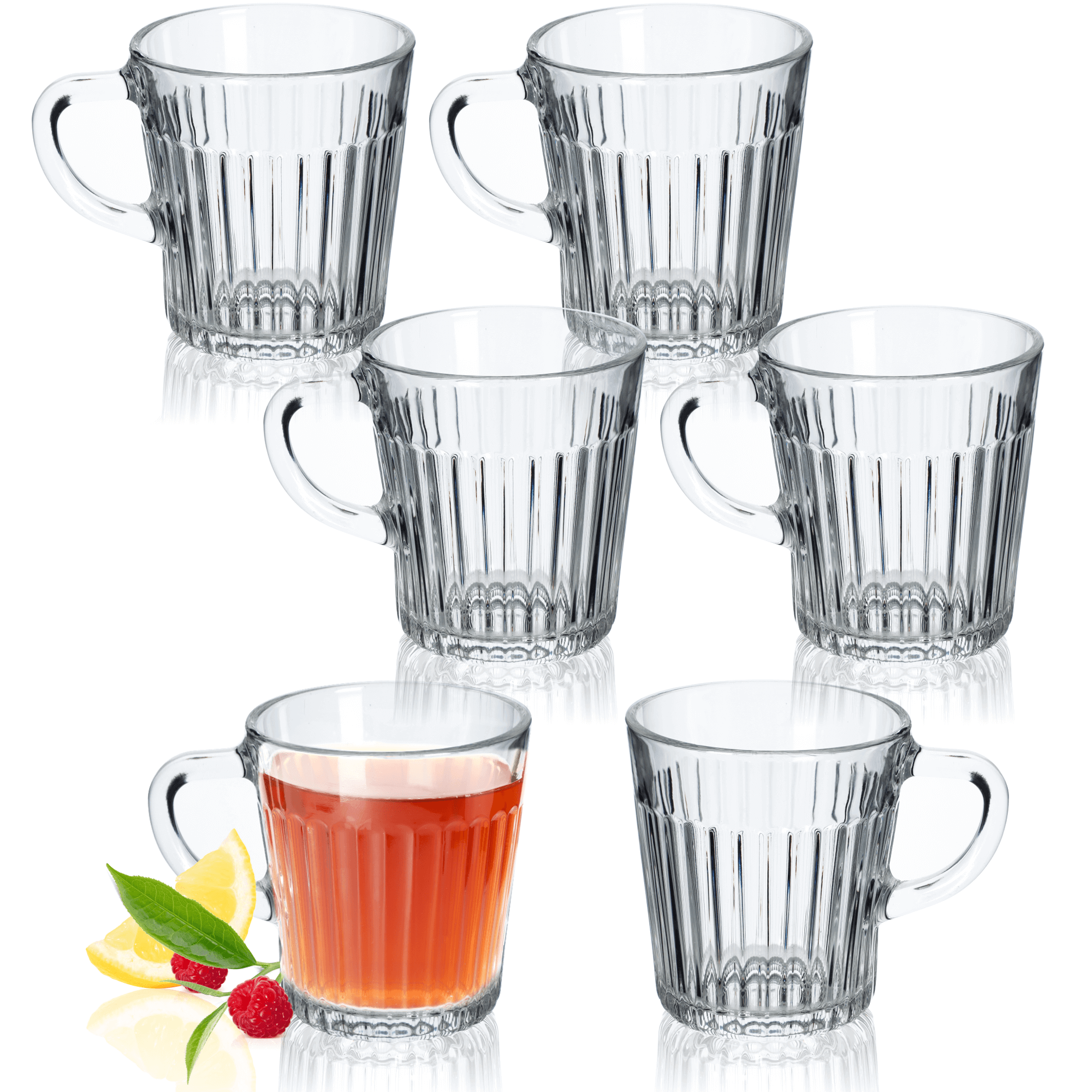 Kubki z uchem do herbaty i kawy Bargano 250 ml, 6 szt.