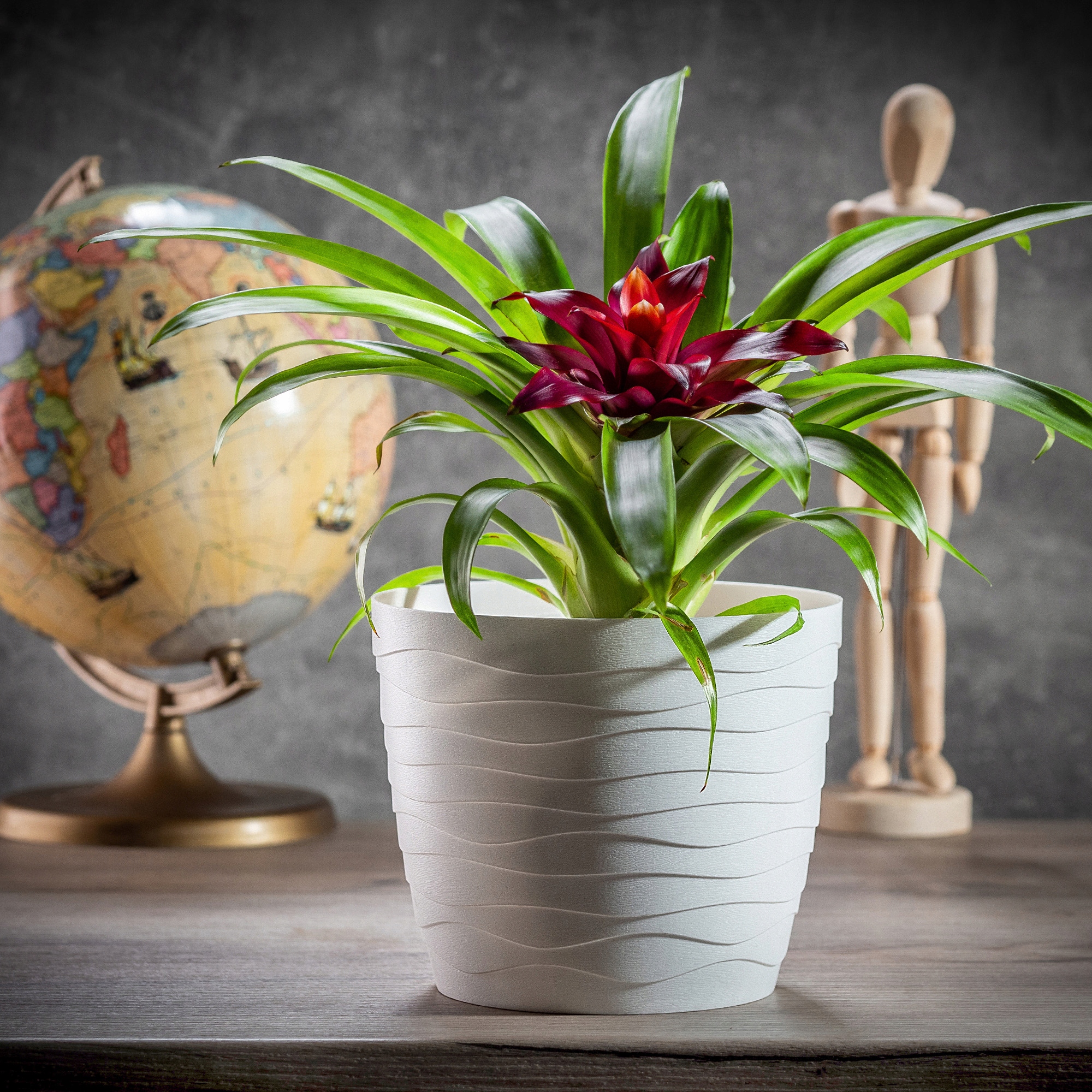 Doniczka okrągła Ufra 15 cm, biała