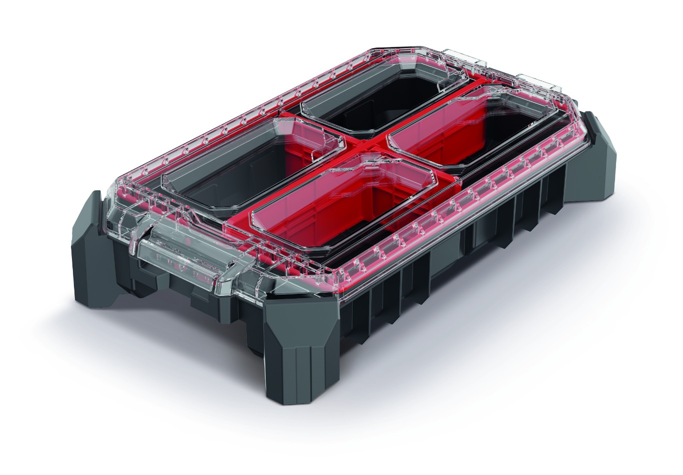 KISTENBERG Organizer narzędziowy MSX 25 niski S - KMX40258S - czarny