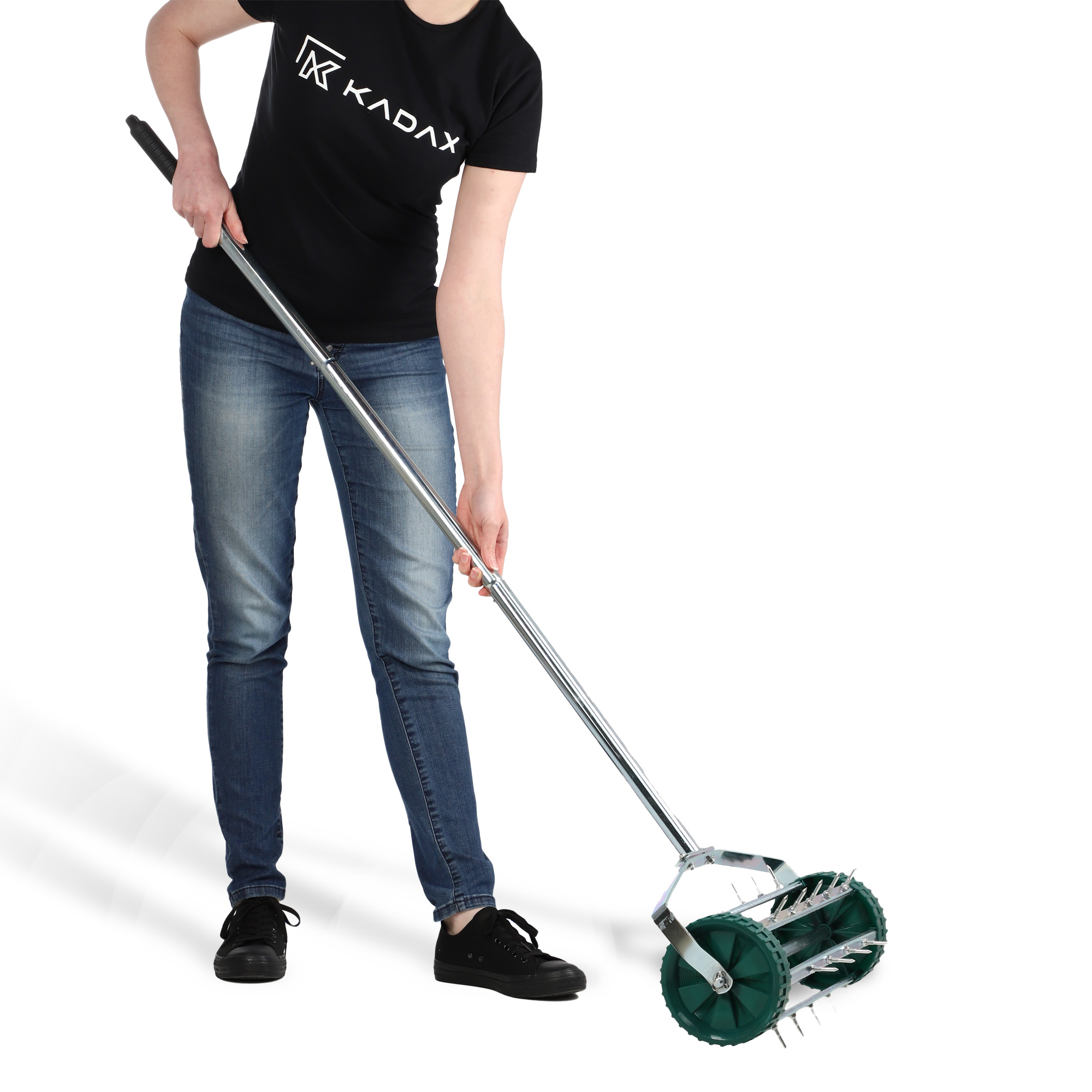Ręczny aerator do trawy Udel, zielony