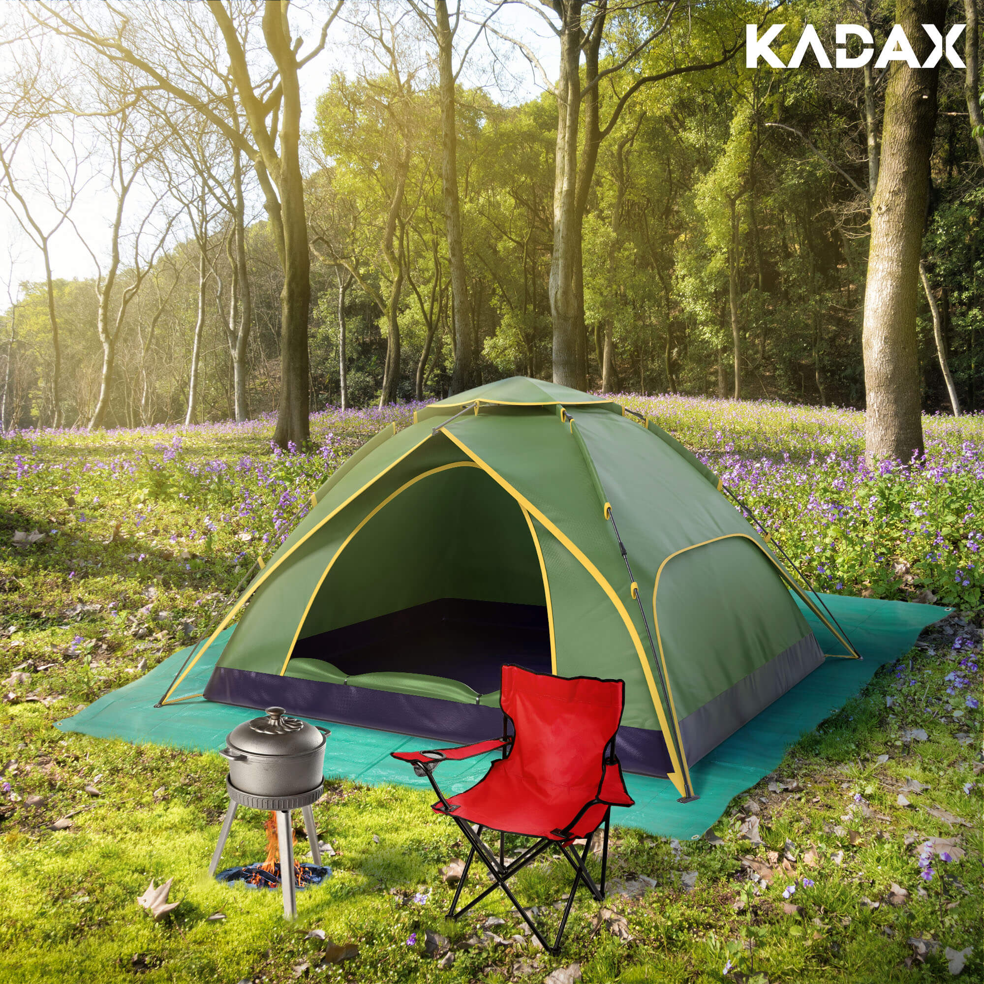 Plandeka ogrodowa Nole 2 x 3 m, zielona