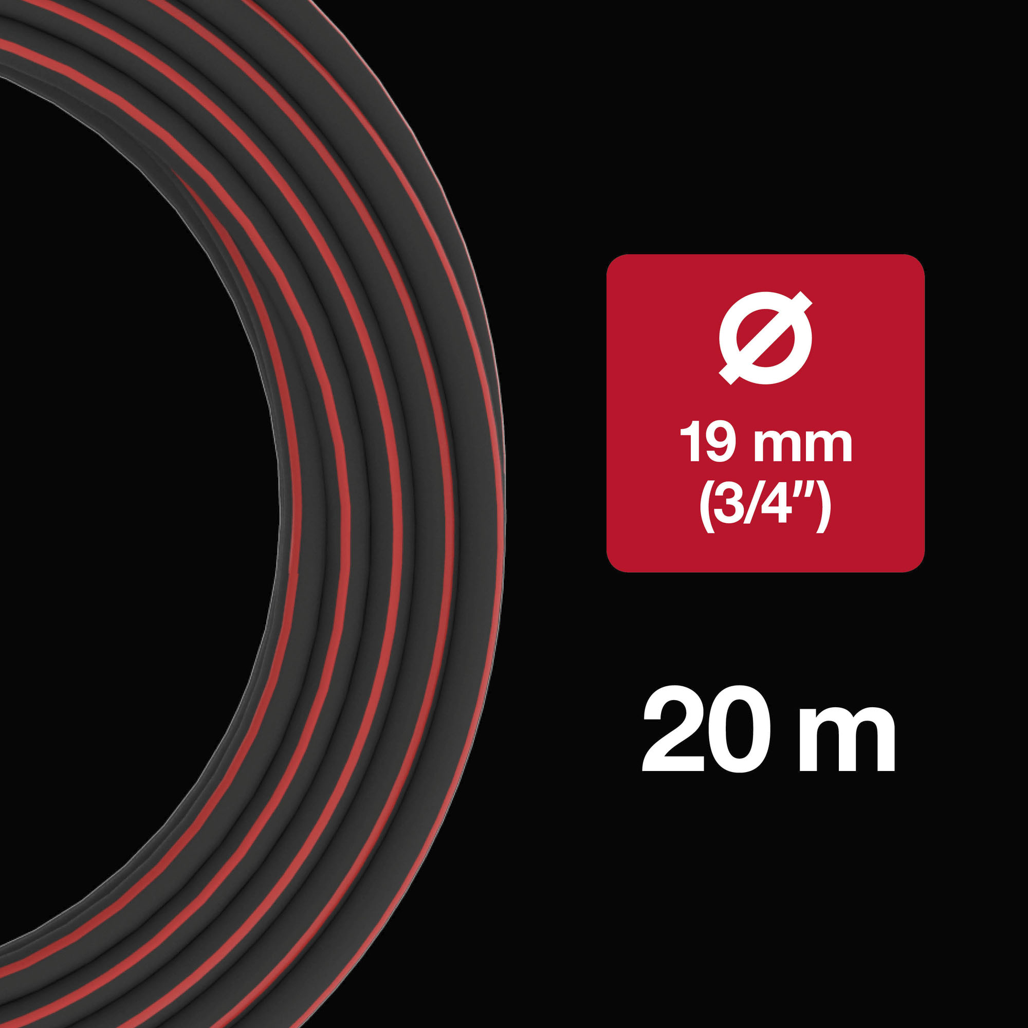 Fiskars 1027109 Wąż ogrodowy 19 mm (3/4”) 20 m – Q3